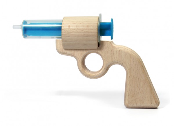 ISYbe Aqua Joe Wasserpistole für Kinder, ökologisches Holzspielzeug
