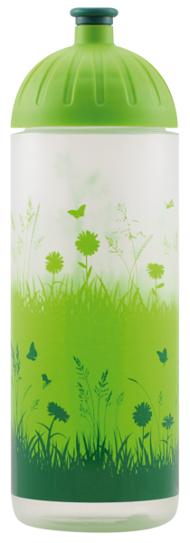 ISYbe Outdoor-Trinkflasche, Gras 0,7L, BPA-frei, auslaufsicher, Kohlensäure geeignet