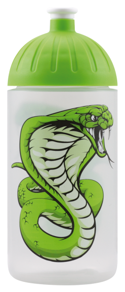 ISYbe Sport-Trinkflasche, Kobra 0,5L, BPA-frei, auslaufsicher, Kohlensäure geeignet