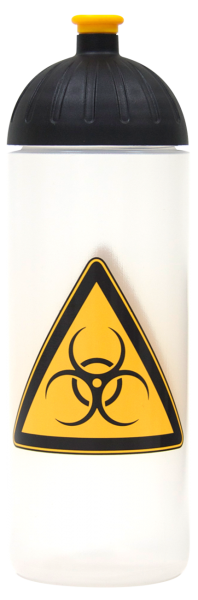 ISYbe Trinkflasche transparent Biohazard 0,7 L