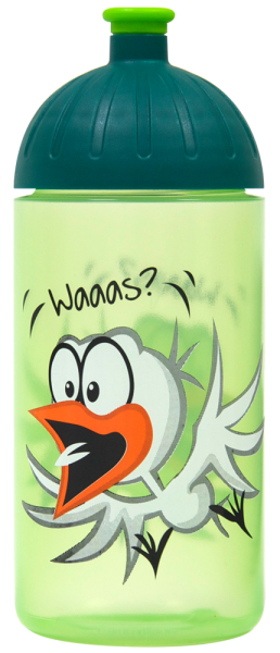 ISYbe Trinkflasche grüntransparent Vogel Waaas? 0,5 L