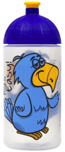 ISYbe Trinkflasche transparent Vogel Easy 0,5 L