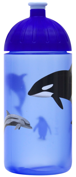 ISYbe Trinkflasche blautransparent Orka 0,5 L