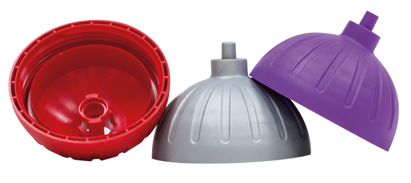 ISYbe 3x Ersatzdeckel (rot, lila, silber)
