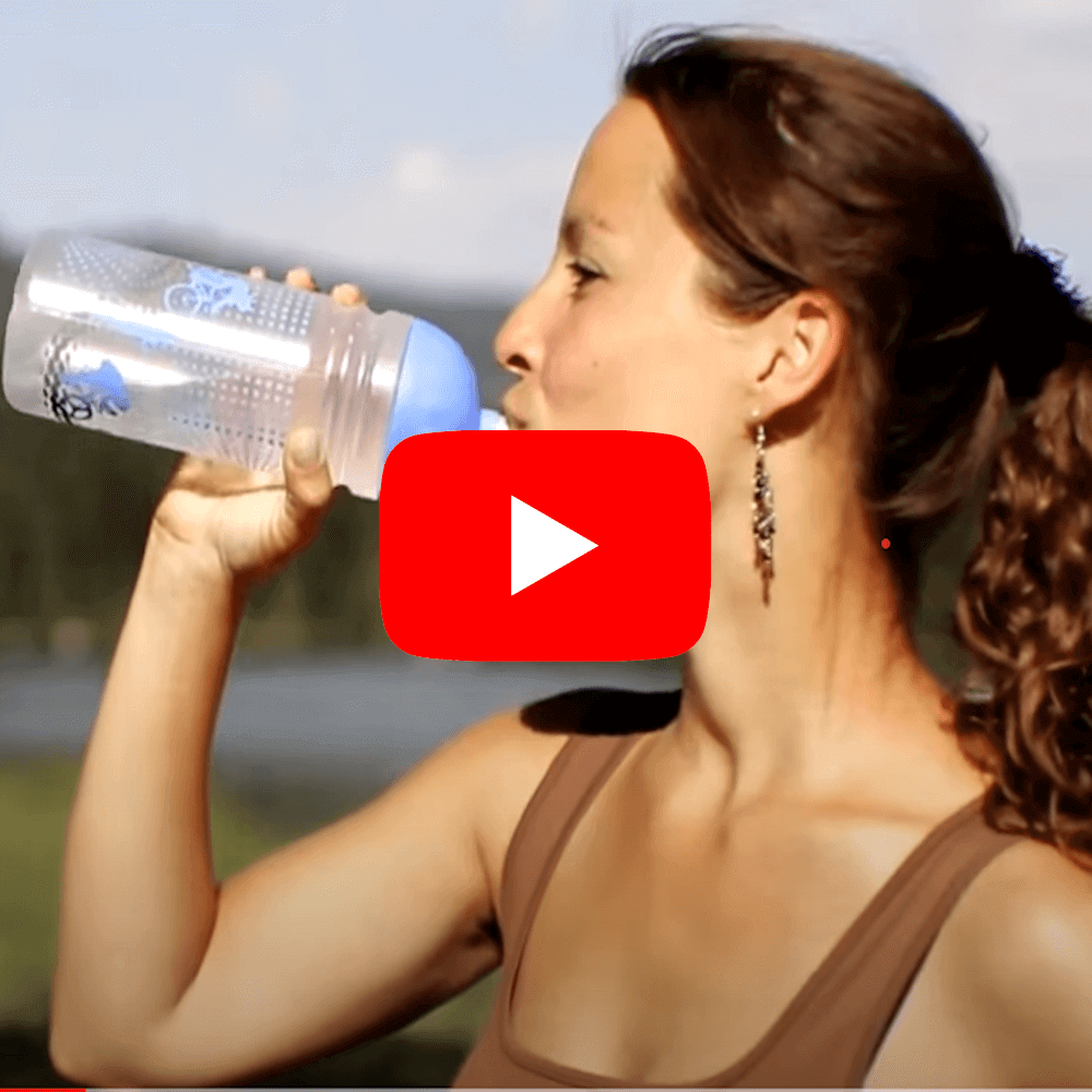 ISYbe Sport-Trinkflasche auslaufsicher Kohlensäure gee BPA-frei Fahrrad 0,7L 