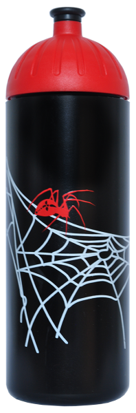 ISYbe Trinkflasche schwarz Spinne 0,7 L