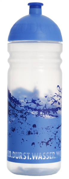 ISYbe Trinkflasche Transparent 1 Liter Wasser
